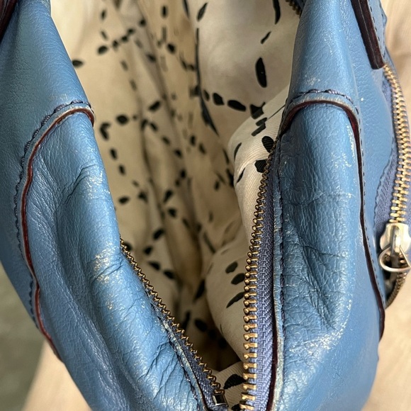 Kate Spade Blue Satchel with Silver Accents - Picture 8 of 13